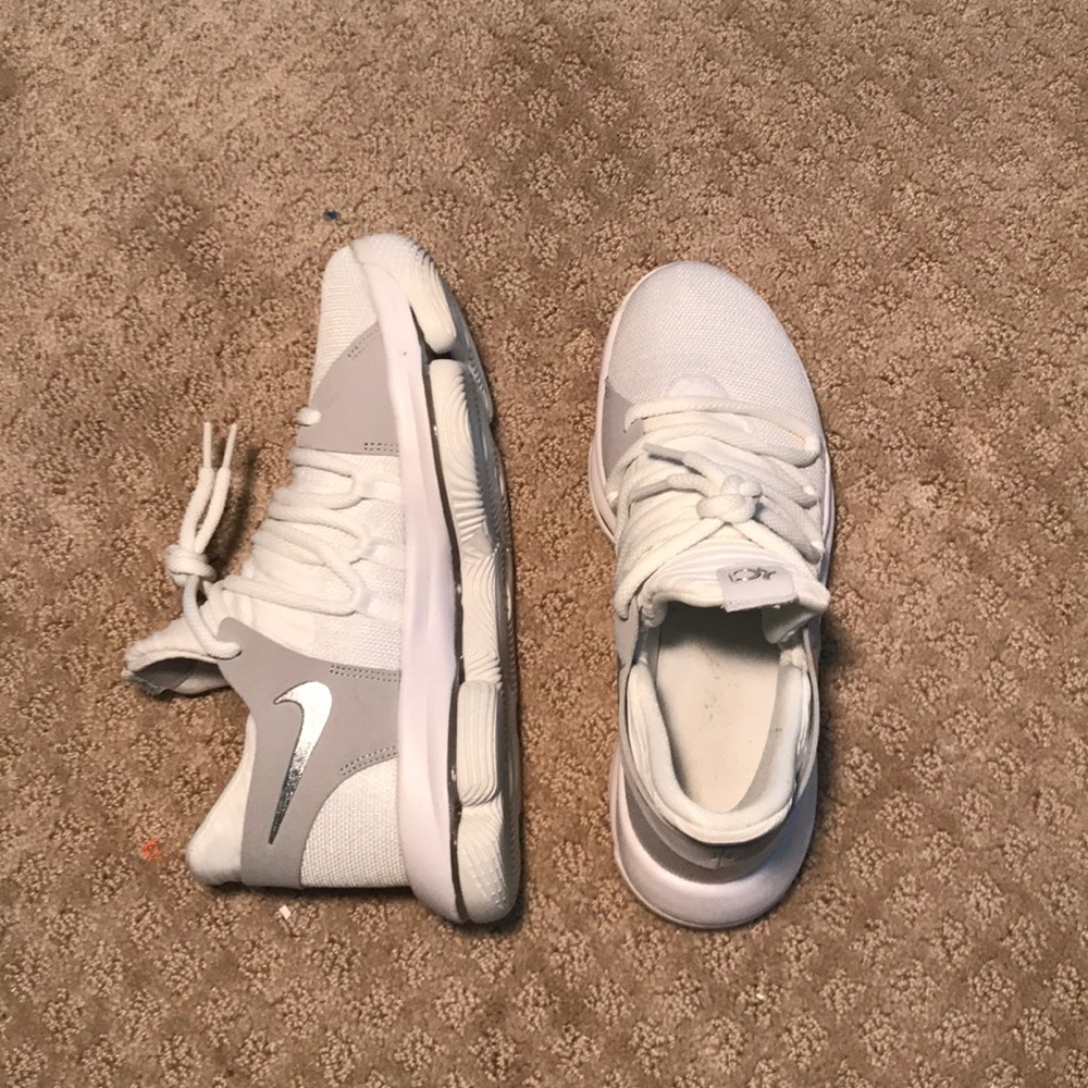 Nike KD 10 White/Chrome - Pure Platinum